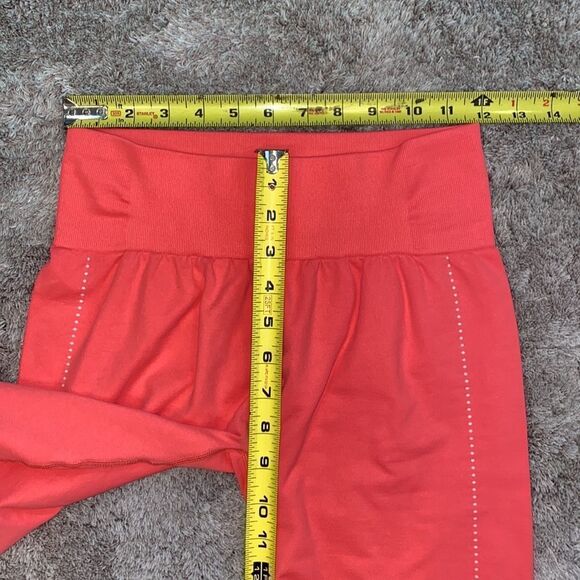 Coral Crop Top And Leggings Top Small Leggings Medium - Picture 11 of 15